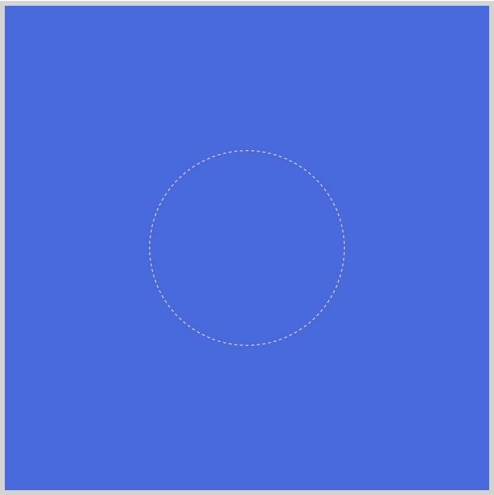 Along a Circle - Dashed Outline Along a Circle - Dashed Outline