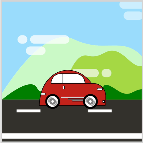 Car Driving Infinite Scroll with Mountains - Preview Car Driving Infinite Scroll with Mountains - Preview