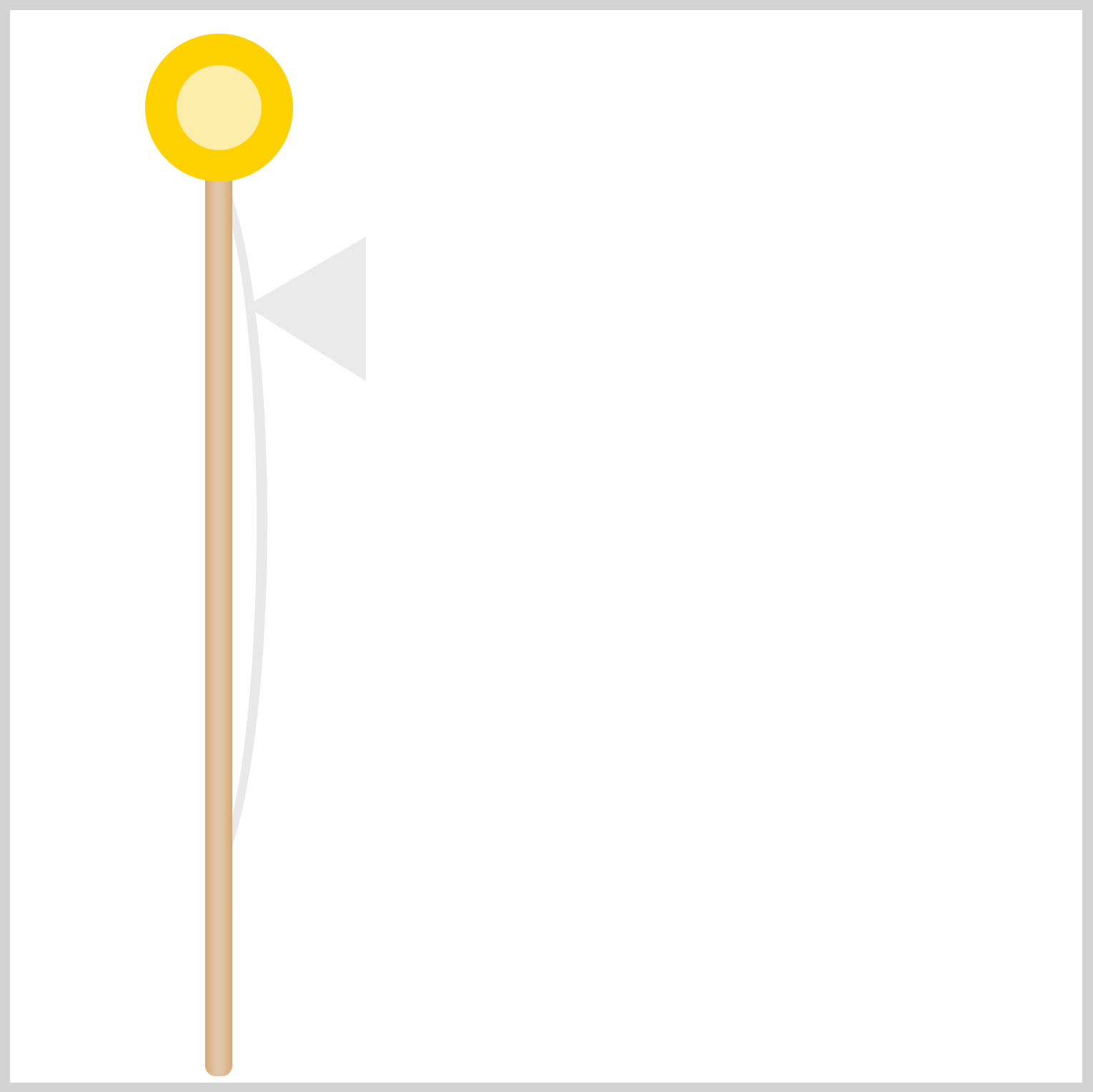 String - Light Gray Triangle