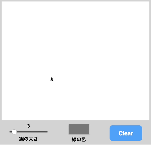 線の端の形を設定していない場合の描画例