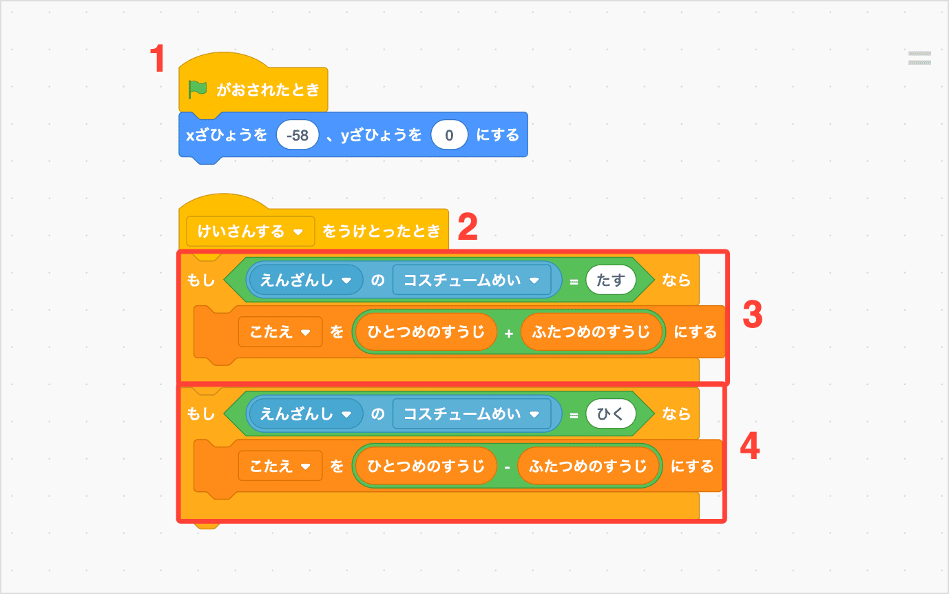 けいさんけっかをへんすうにほぞんする