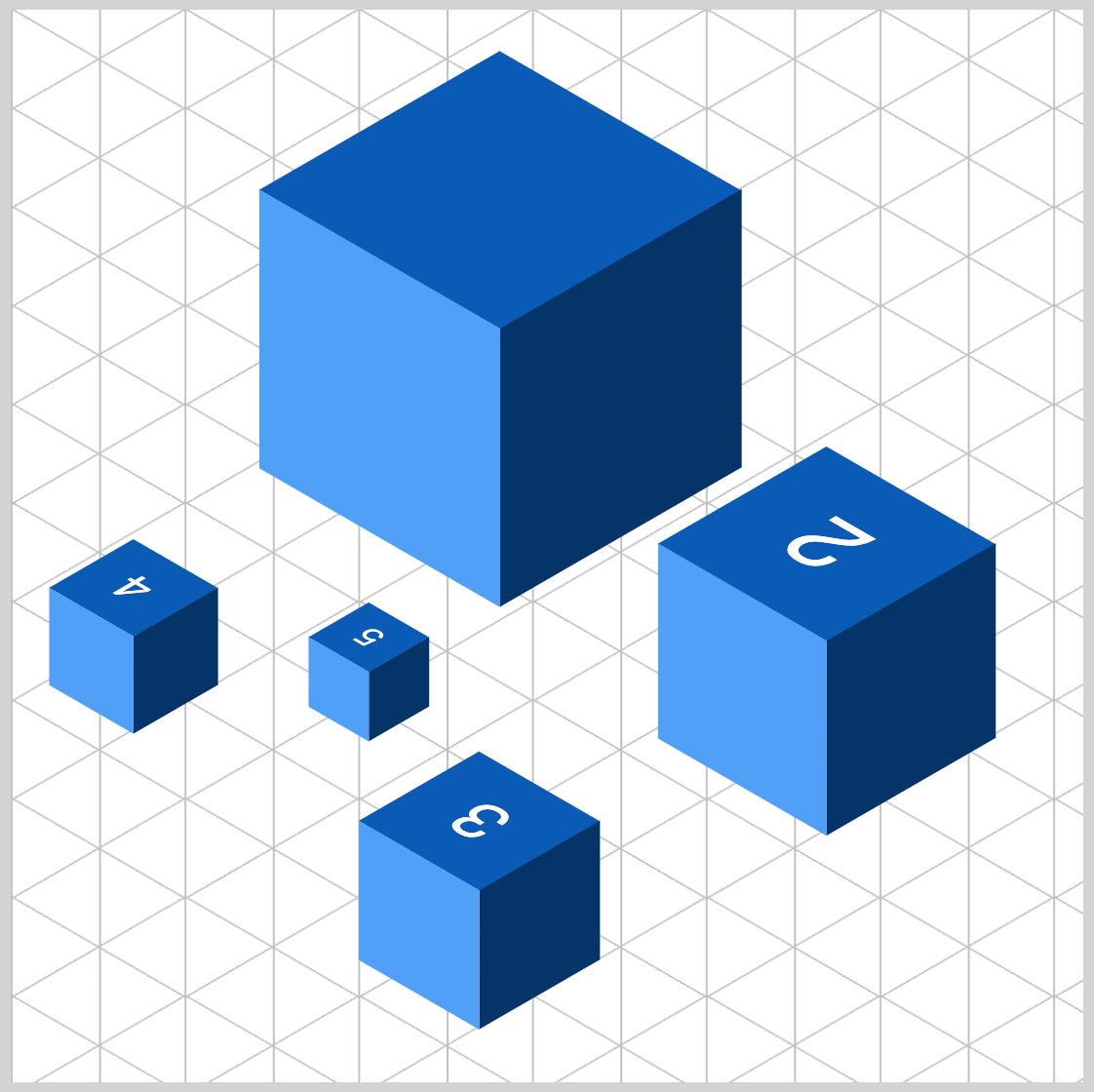 Display Cube Numbers on Top Face Display Cube Numbers on Top Face