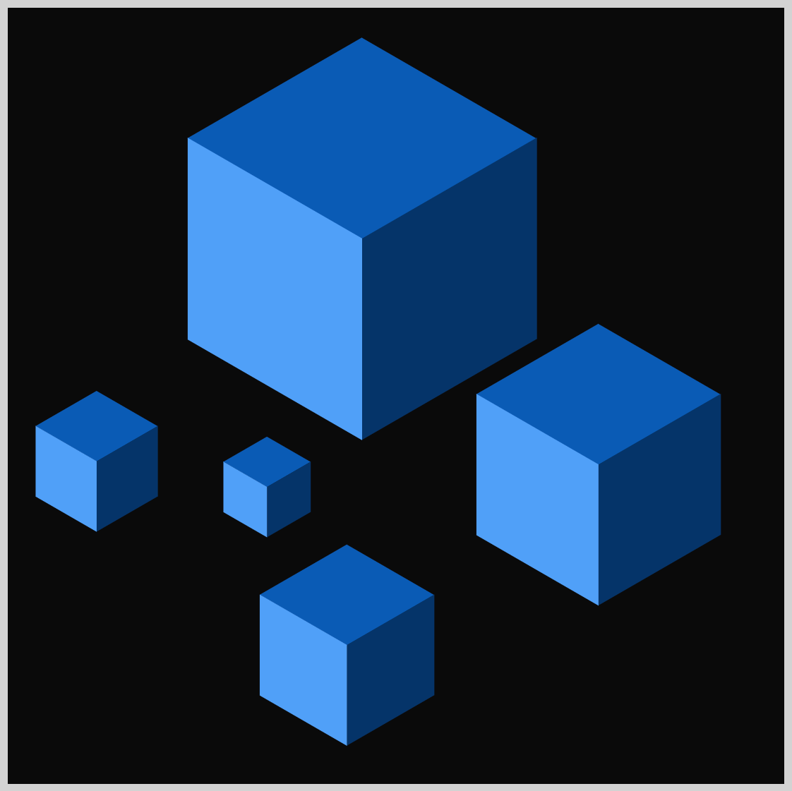 Multiple Isometric Cubes - Preview Multiple Isometric Cubes - Preview