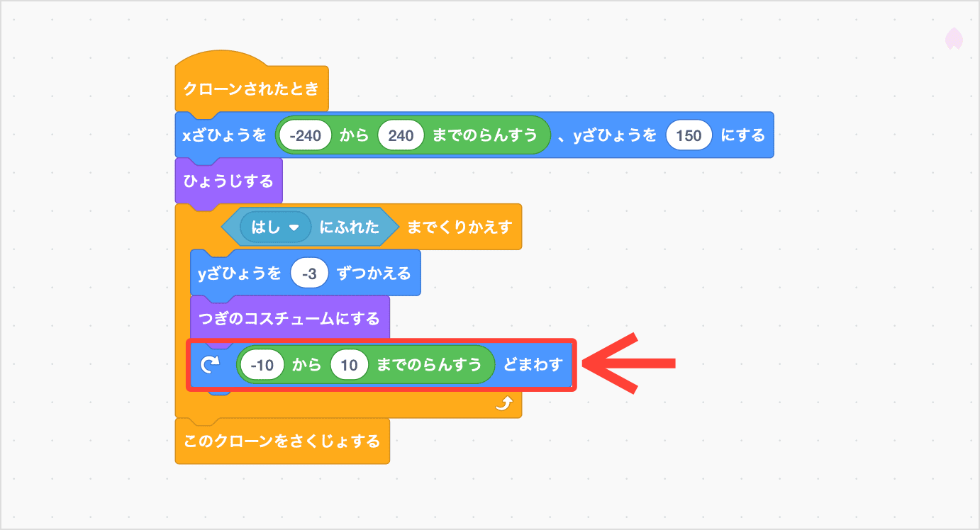 むきをかえながらうごかす