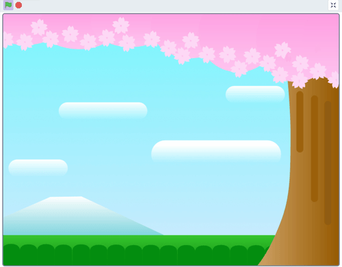 Scratch｜さくらふぶきのサンプルGIF