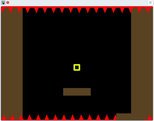 Scratch｜したへおちるゲームのサンプルGIF