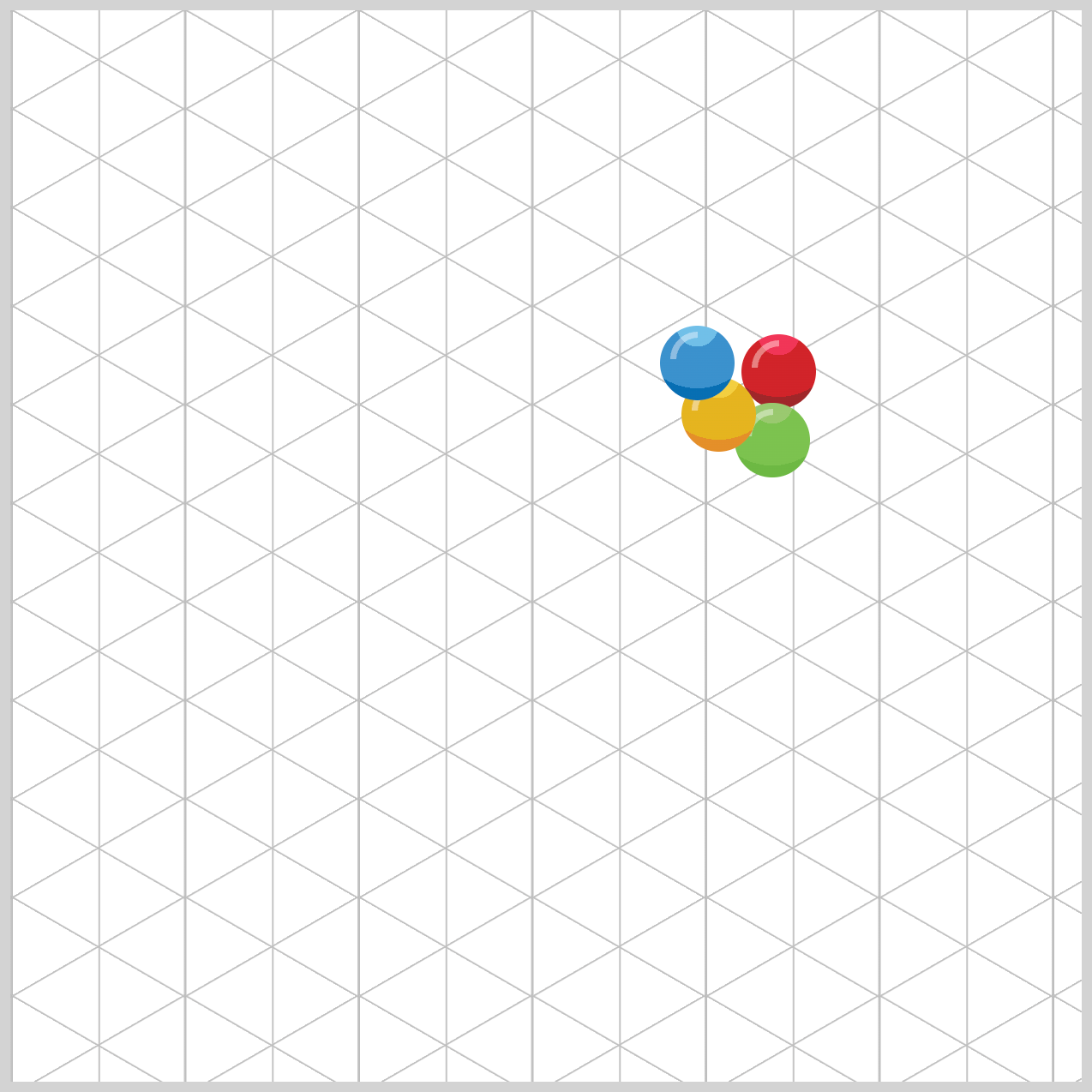 Blue and Yellow Gumball