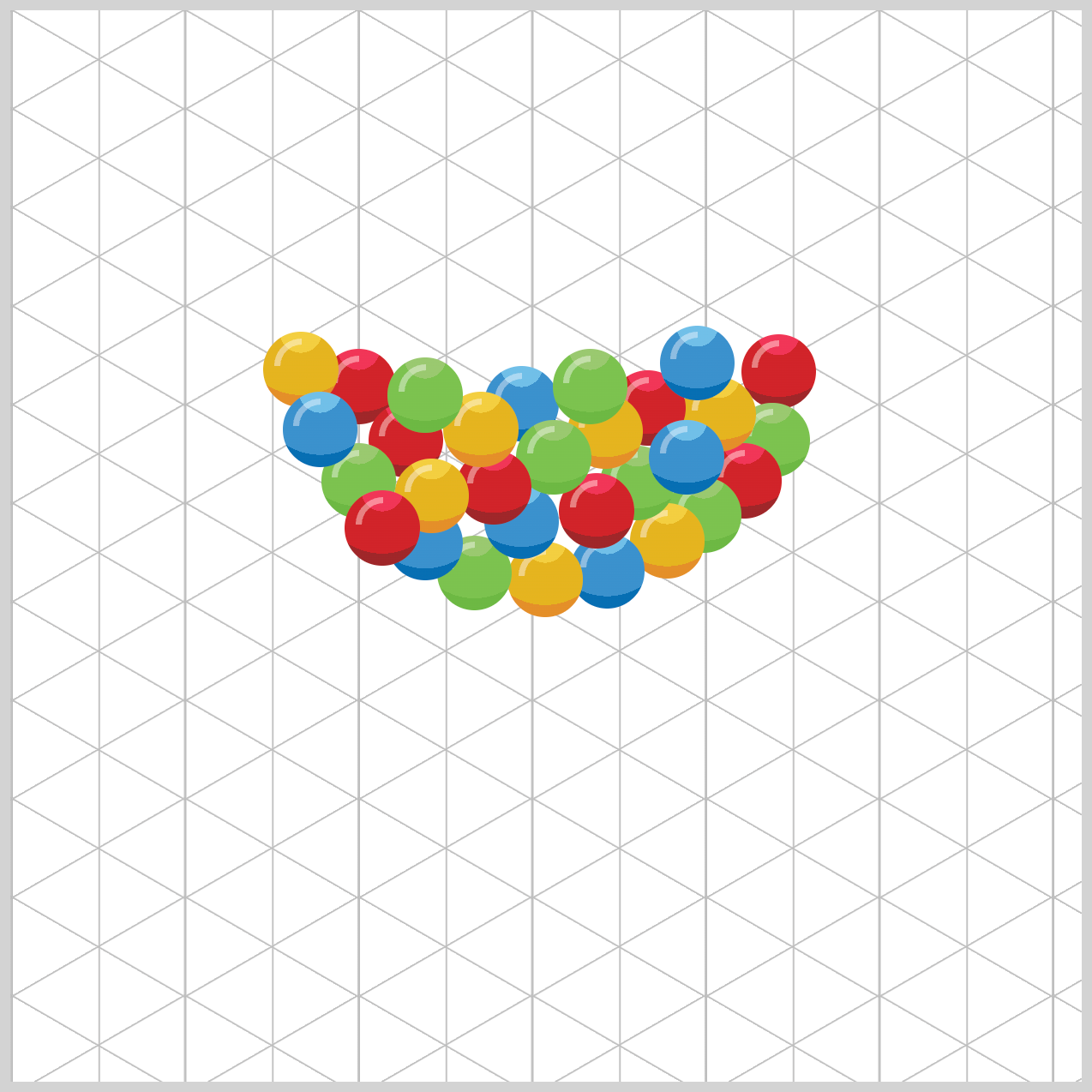 30 Multi-colored Gumballs