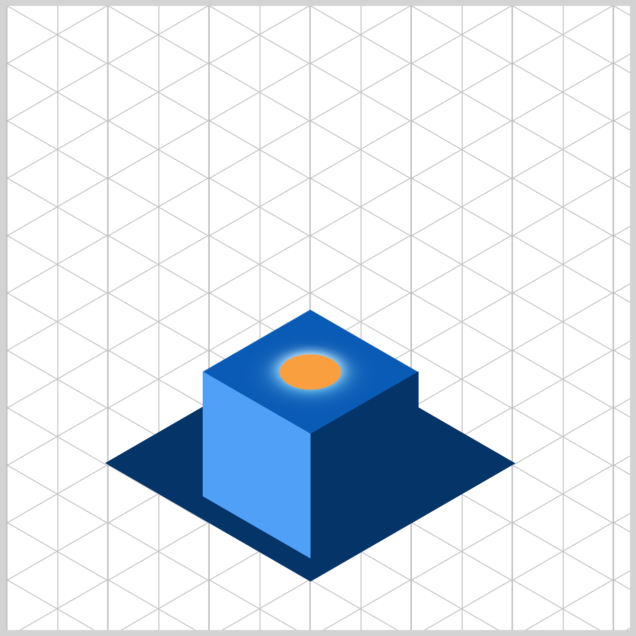 Cube Animation - Isometric Cube Default State