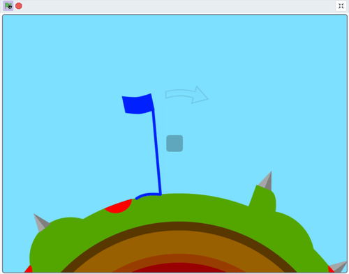 Scratch｜360°プラットフォーマーのサンプルGIF