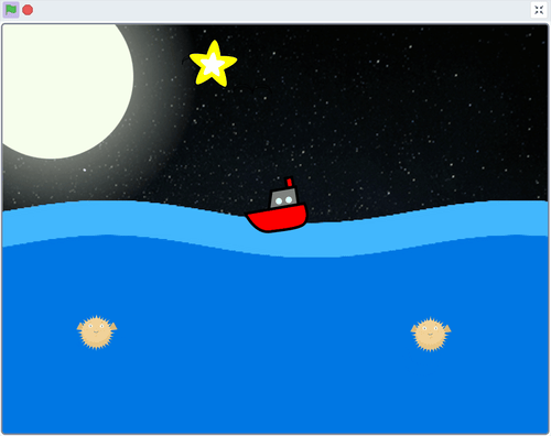 Scratch｜サイン・コサインをつかったサンプルGIF