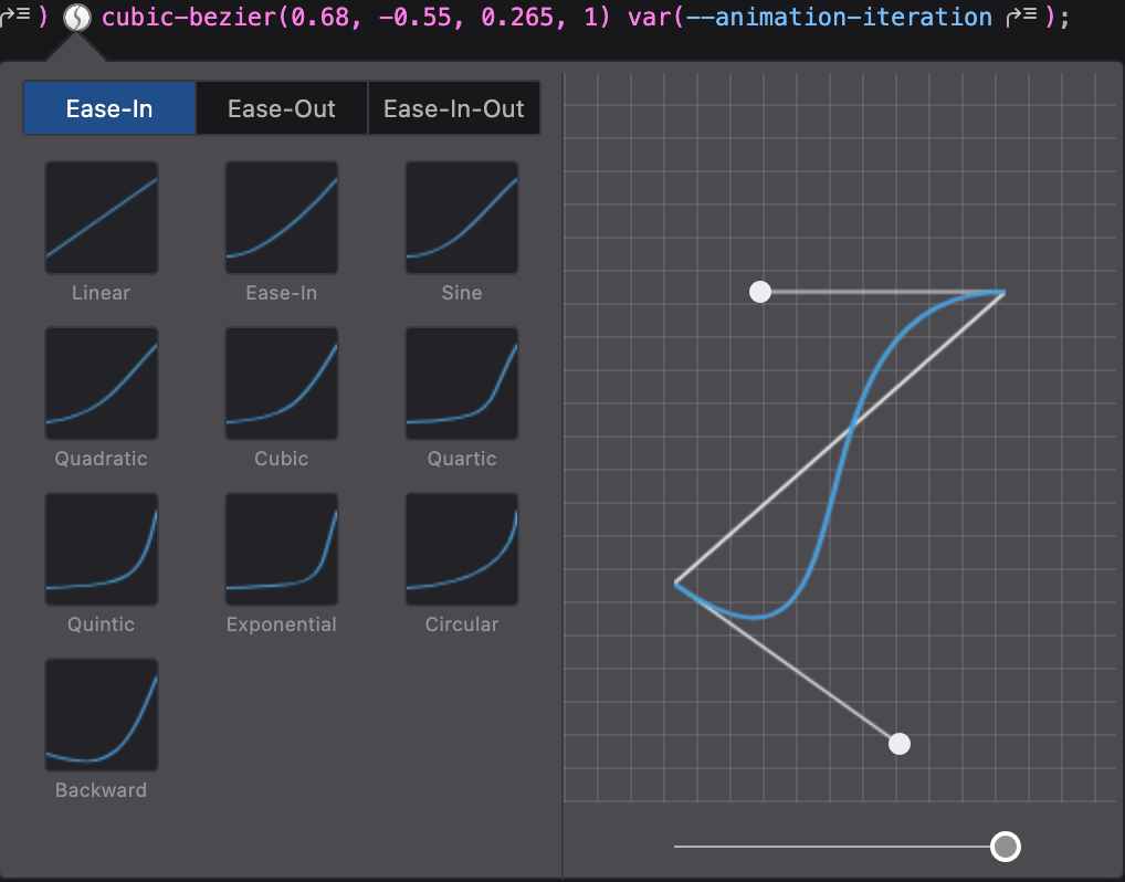 Firefox cubic-bezier() Visualizer