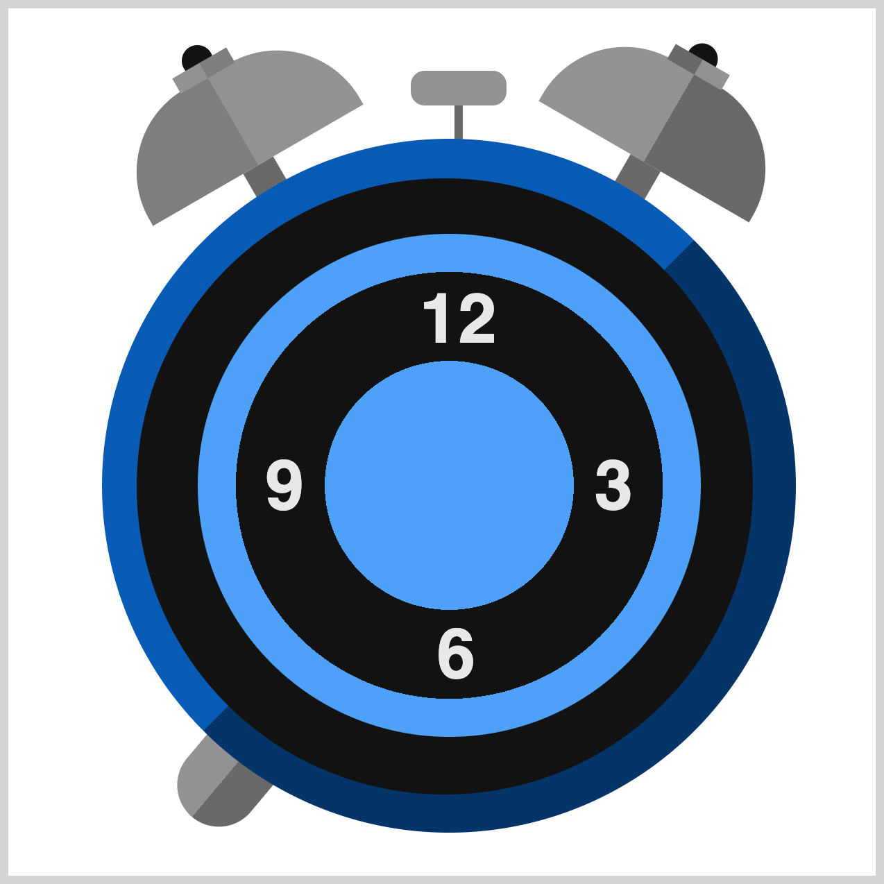 Clock Feet - Rounded Right Border