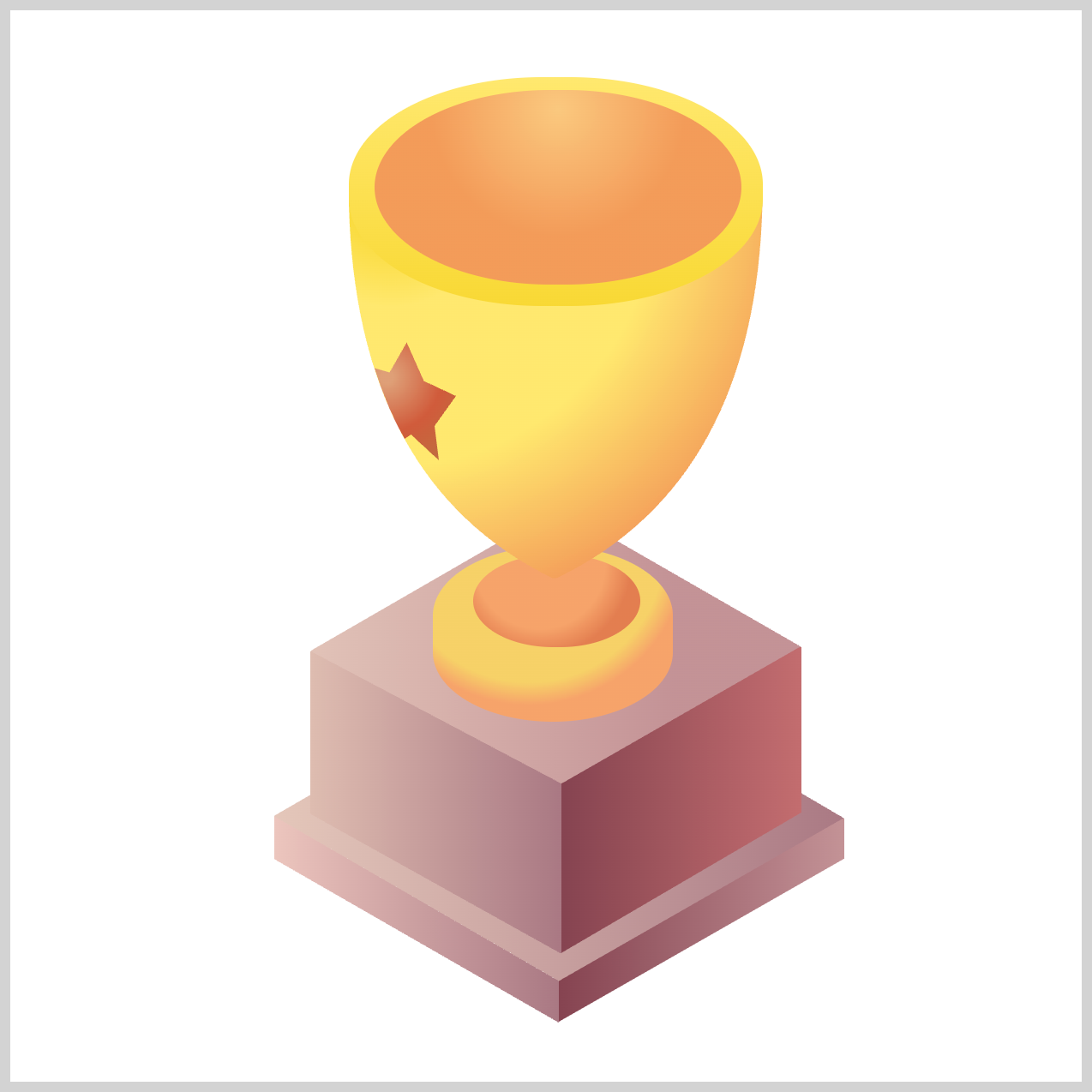 Isometric Trophy - Color Preview