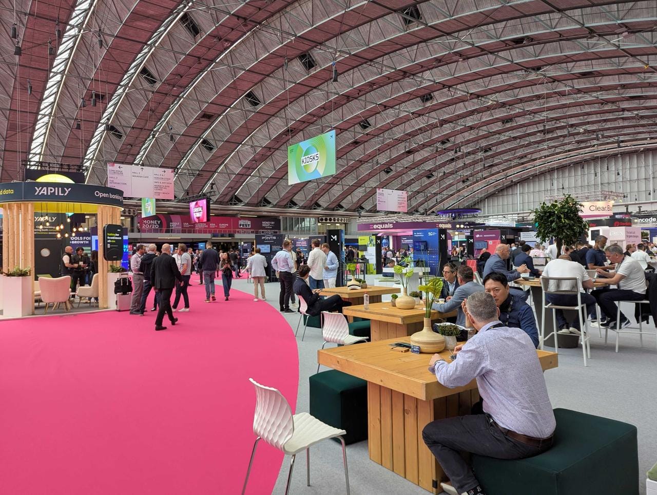 Money Pot stage session on building AI-ready sustainable financial services at Money20/20 Europe 2026