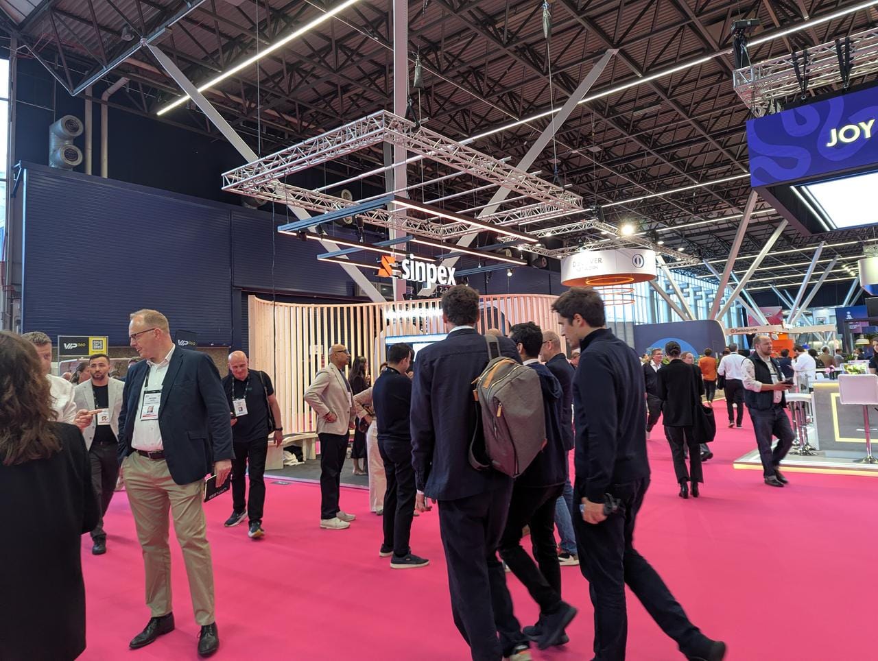 Crowded show floor at Money20/20 Europe 2026 in Amsterdam