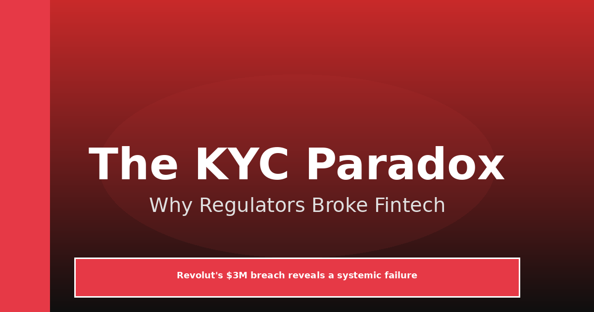 The KYC Paradox: Why Revolut's Breach Exposes a Broken Verification System
