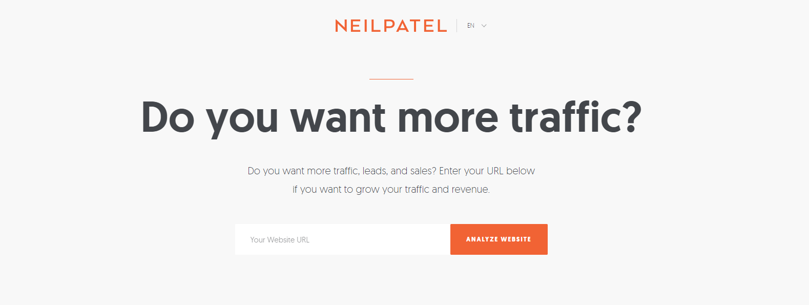 Neil Patel call to action