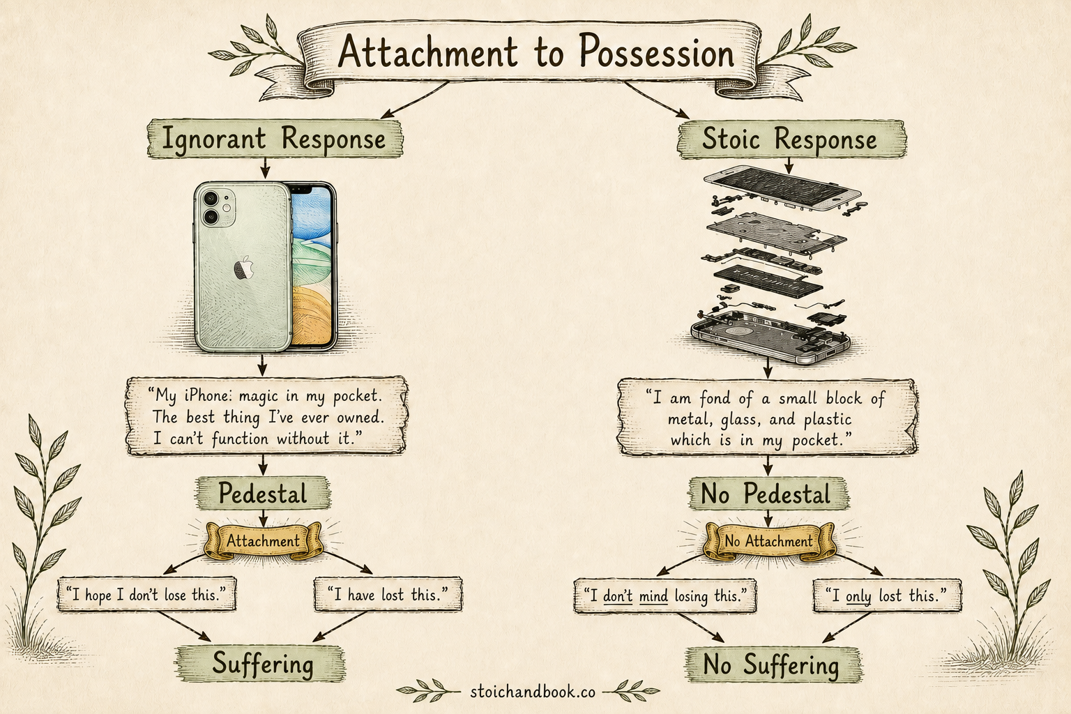 emotional attachment to object: iPhone
