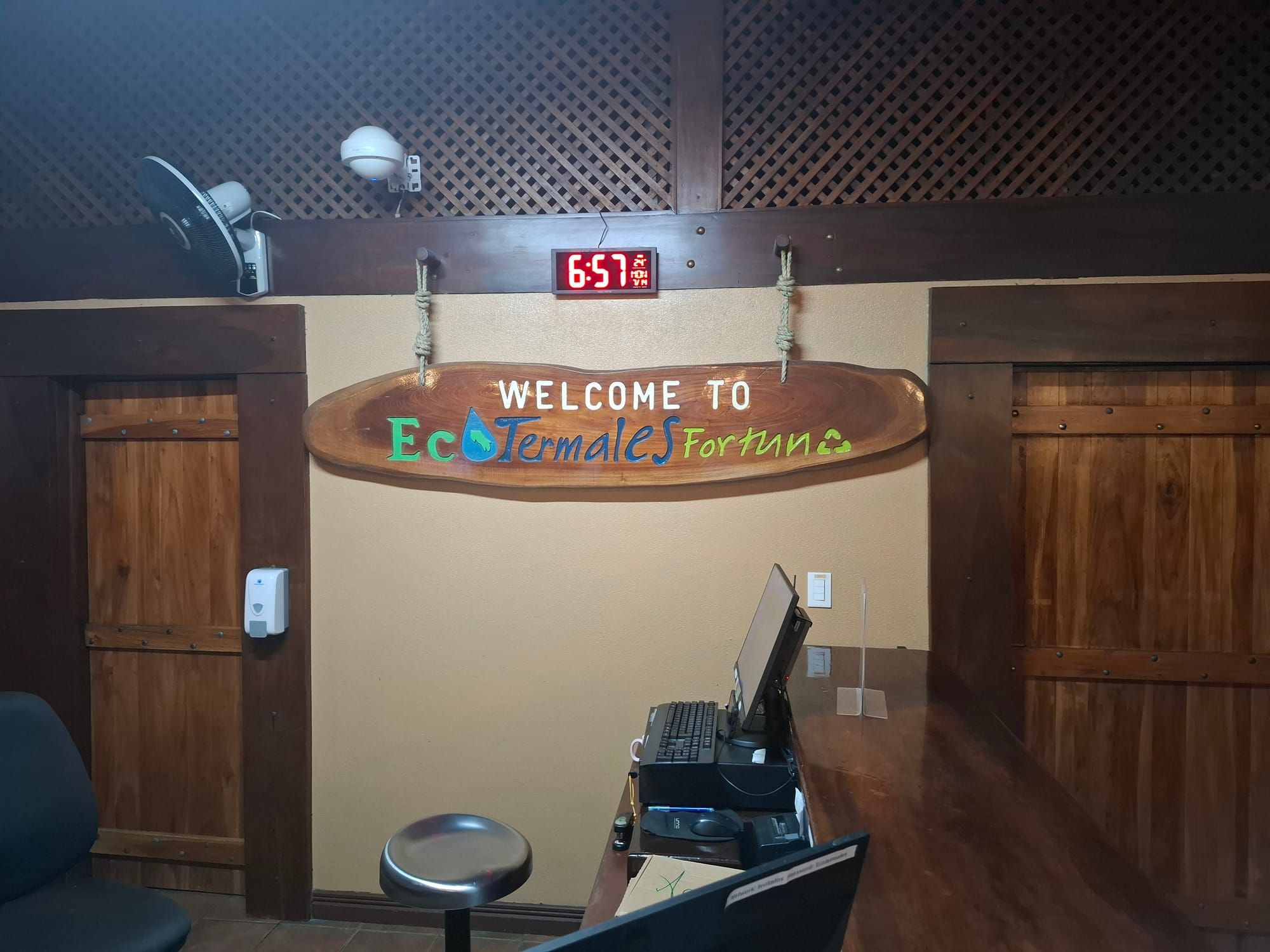 Ecotermales hot springs at dusk