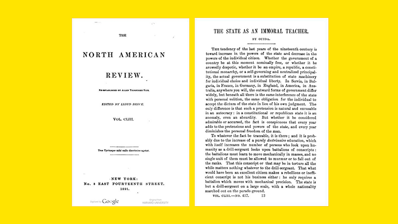 Ouida: El estado como preceptor inmoral