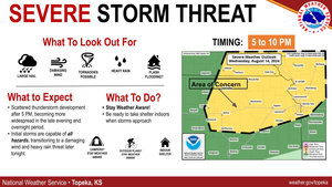 Severe Thunderstorm Watch Issued Until 1:00 AM