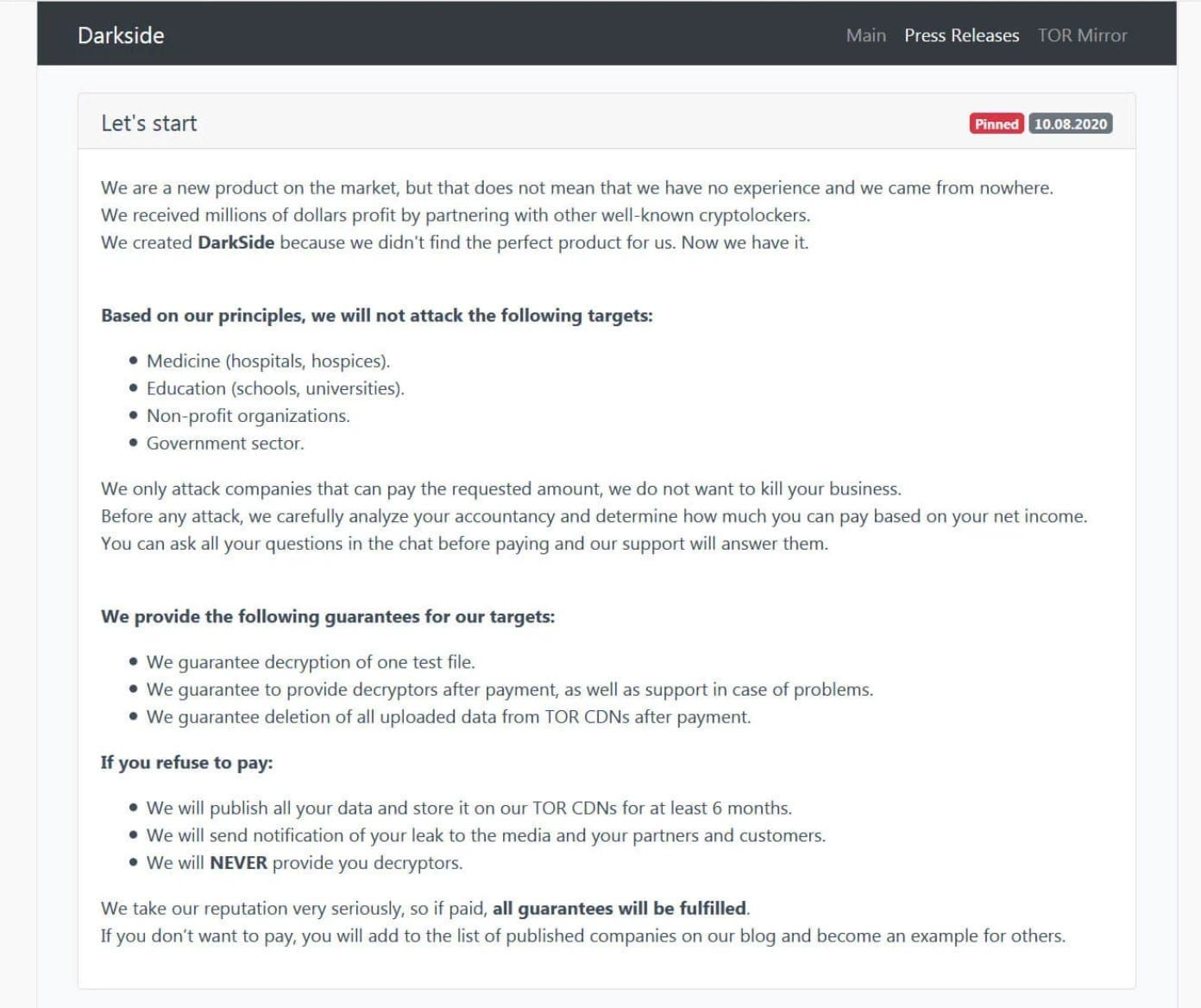Anatomy of a $2 Million Darkside Ransomware Breach