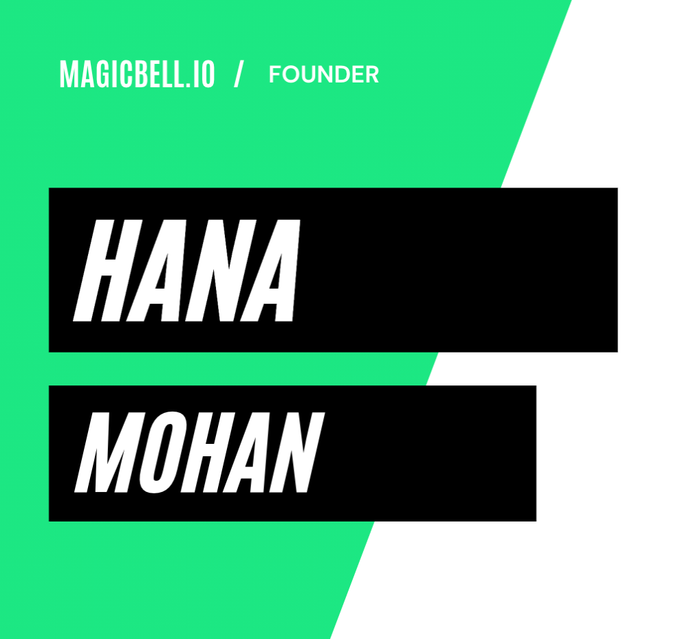 Magicbell.io Hana Mohan Exclusive Interview