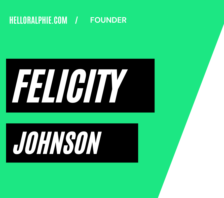Helloralphie.com Felicity Johnson Podcast Interview with Tony Shap
