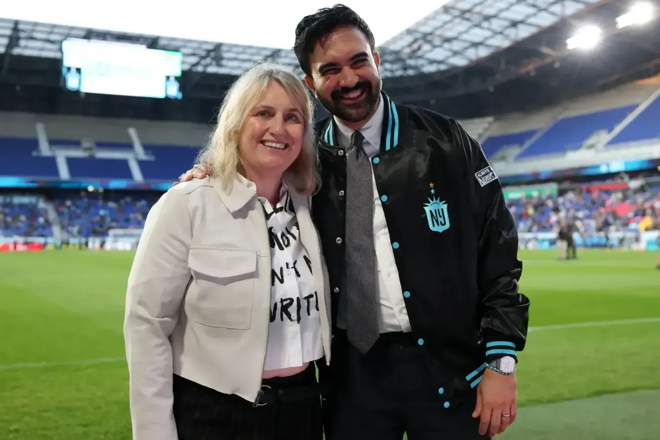 Stars out as Gotham FC receives visits from Emma Hayes, Zohran Mamdani