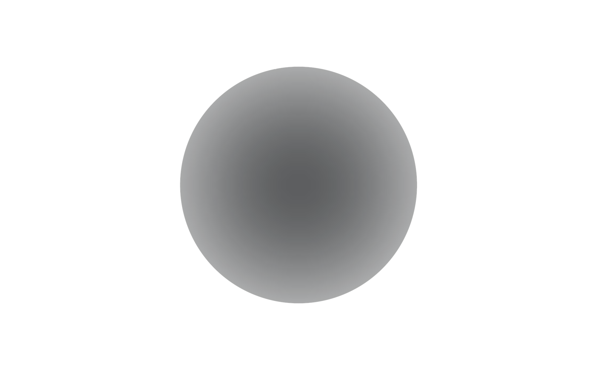 black and white sphere representing beauty