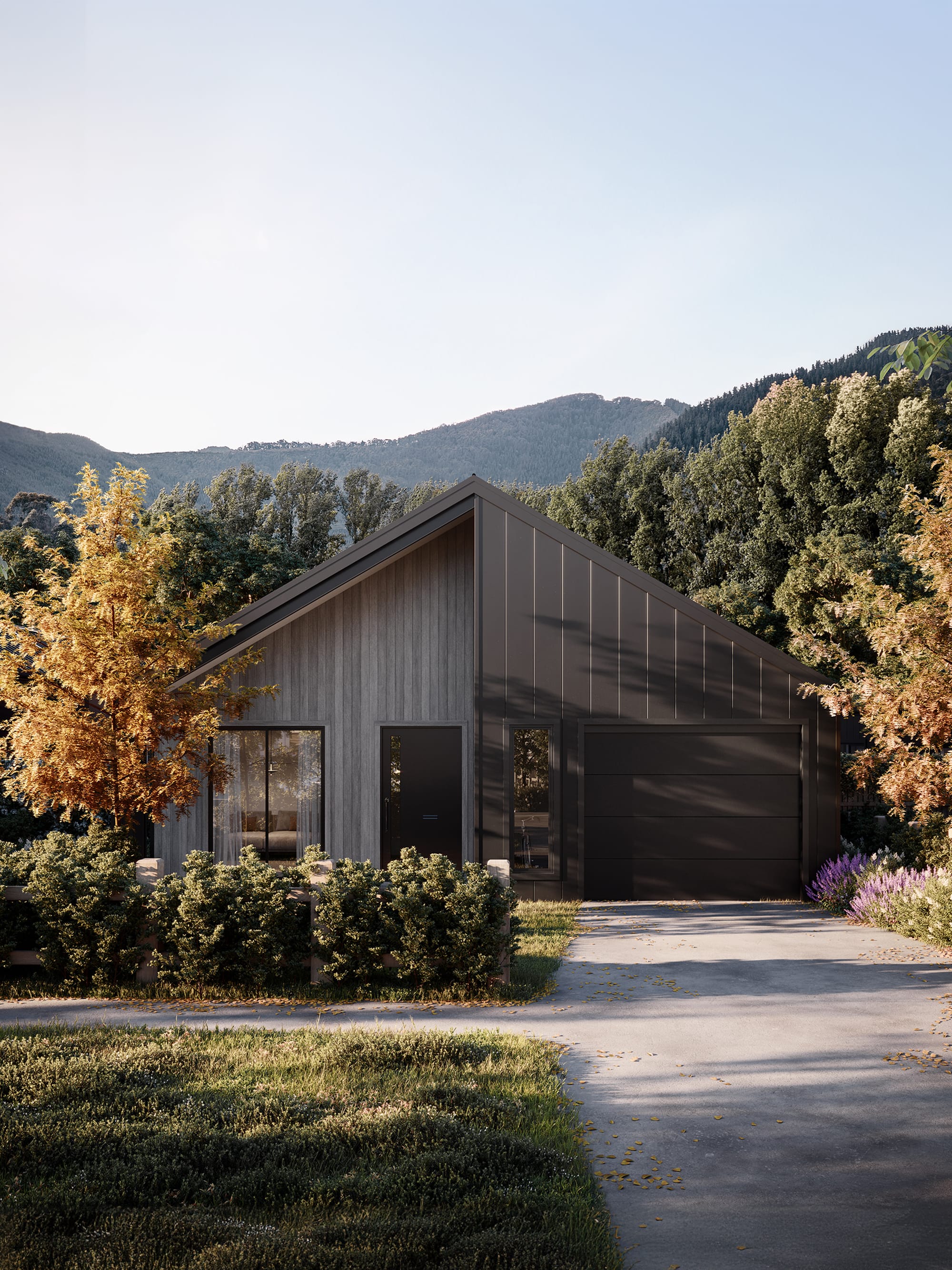 THOUGHTFUL DESIGN: The architecture takes full advantage of the surrounding mountain views with a thoughtful design approach that optimises sunlight, space and orientation. 