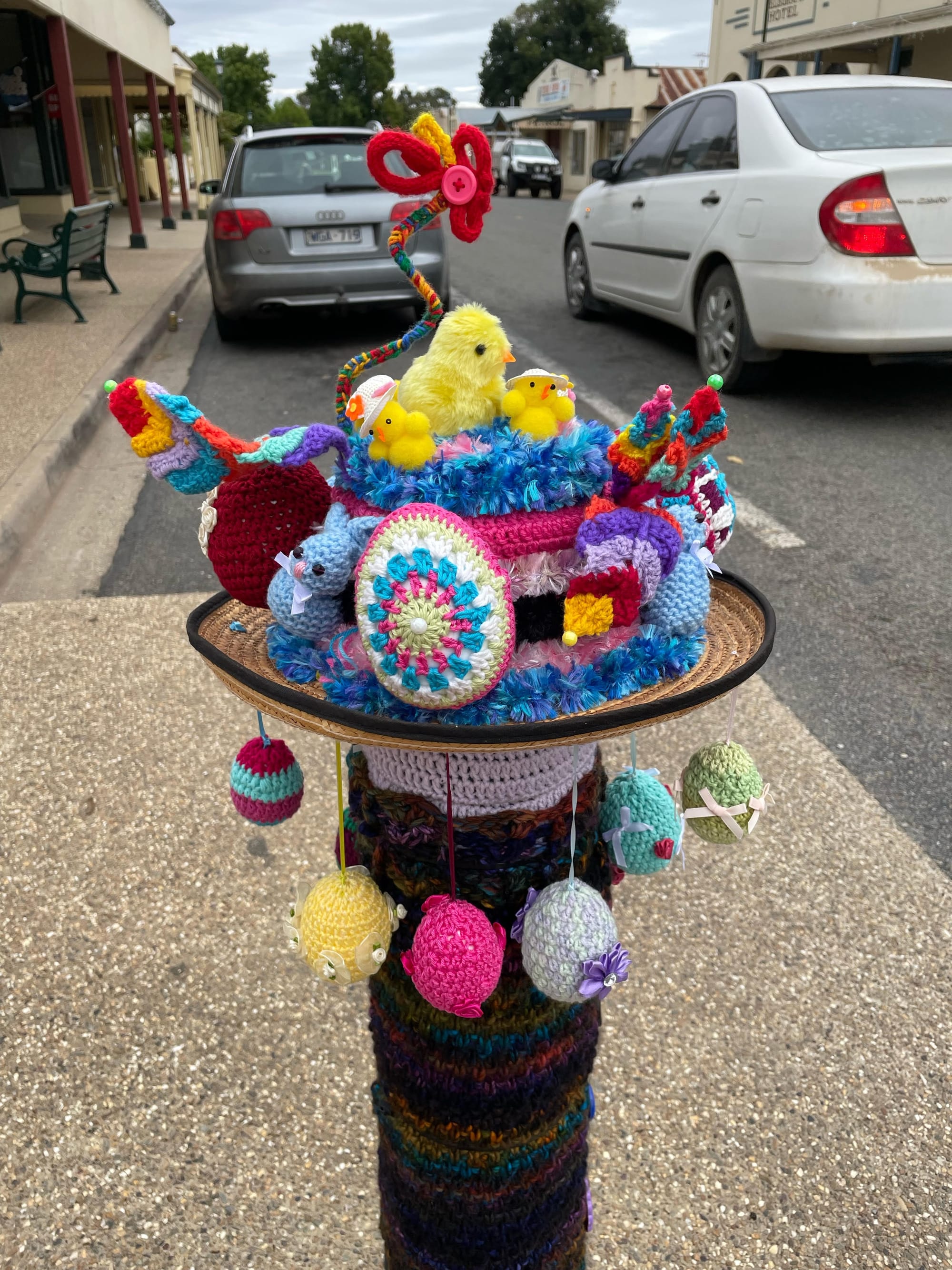 CLEVER: Colourful creations in Chiltern brings smiles all round for Easter. PHOTO: Tania Beattie Id:22880