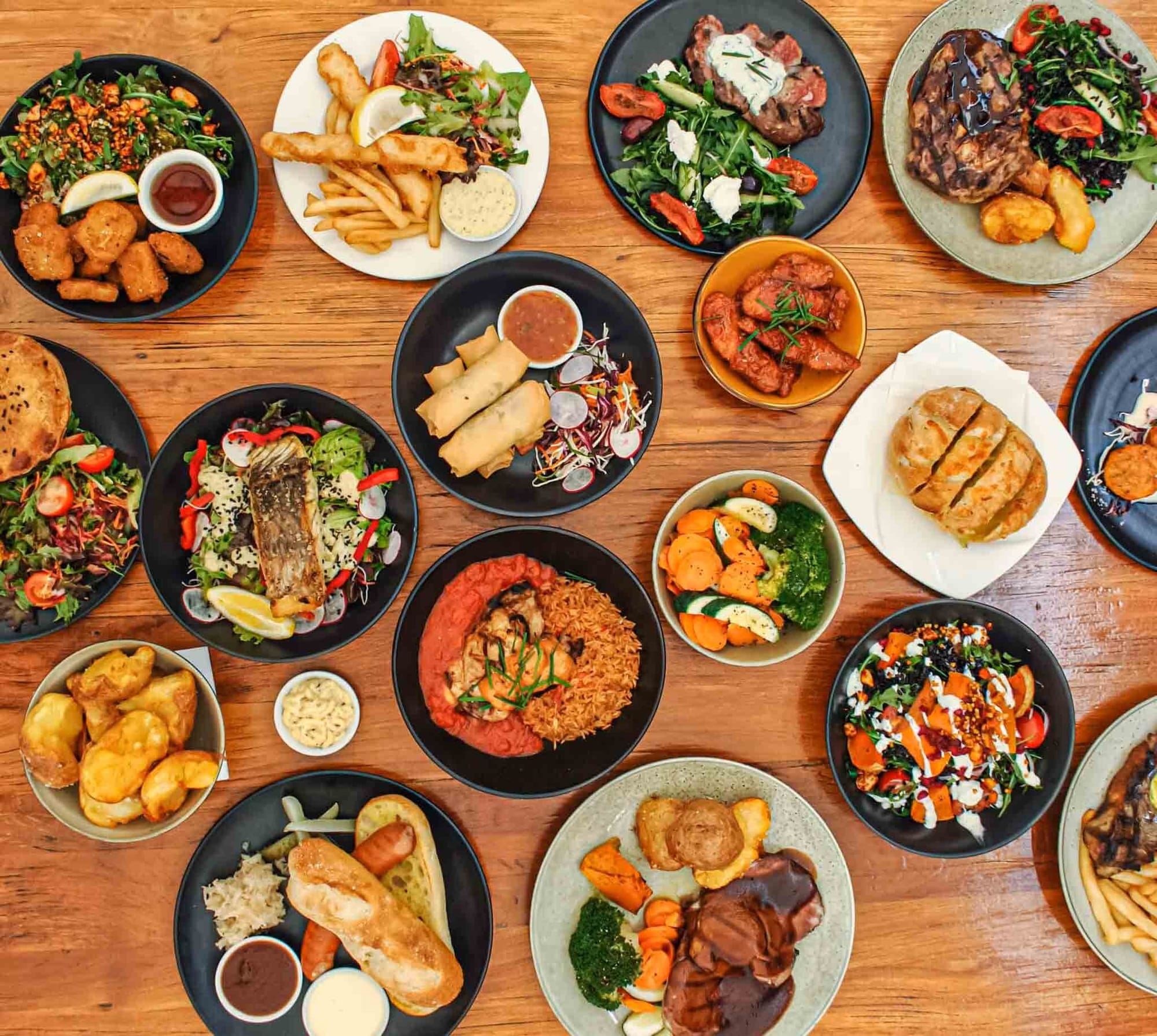 A FEAST: Enjoy freshly prepared meals with a focus on local ingredients at The Delatite Hotel.