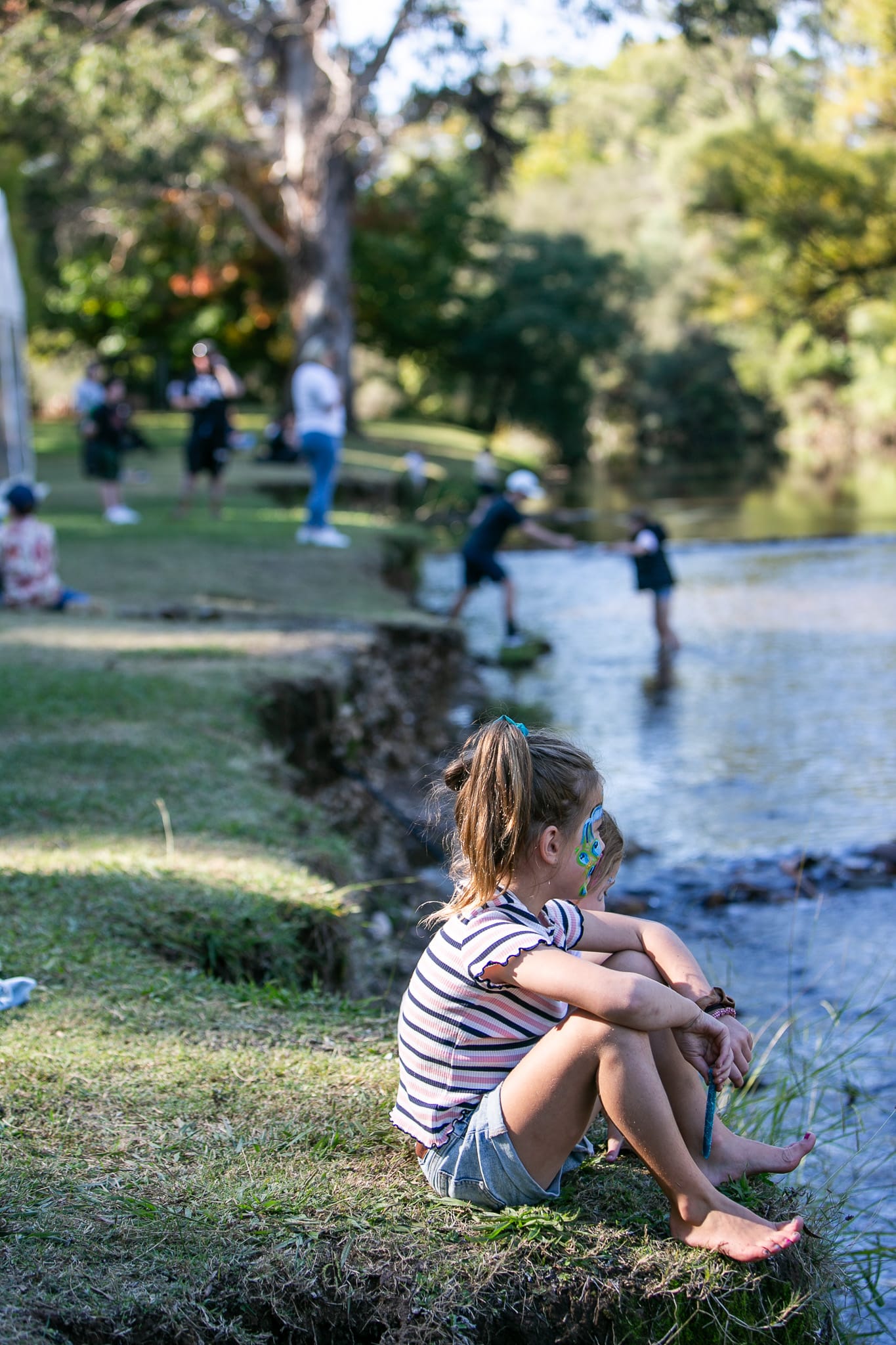STREAM TIME: Festival goers gathered on the banks of the Jamieson to enjoy the river whilst listening to live music on the nearby stage and enjoying all the food on offer.
