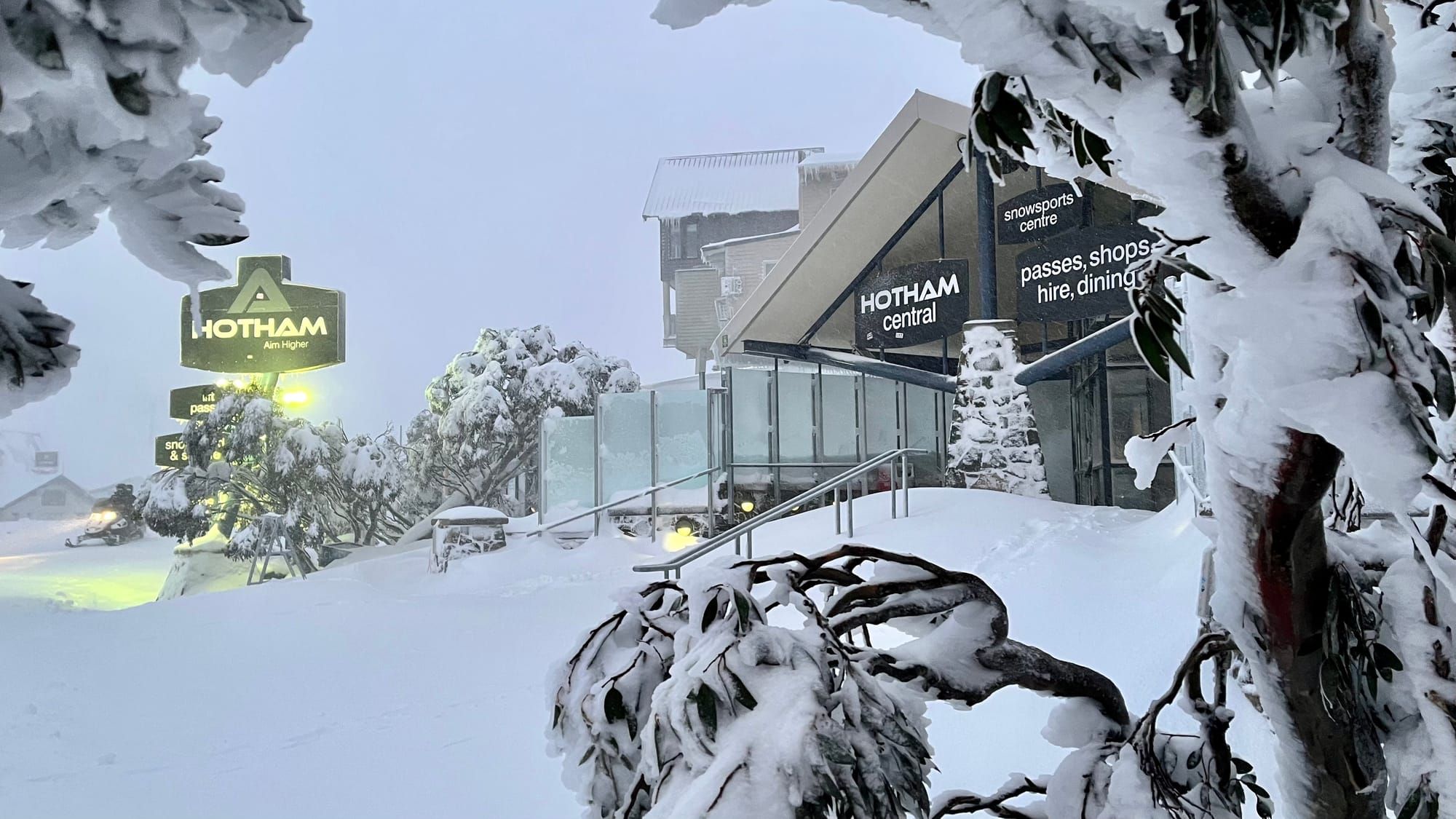 Heavy snowfalls has Hotham open early, set for big weekend Post image