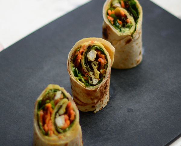 Notre recette du wrap au poulet