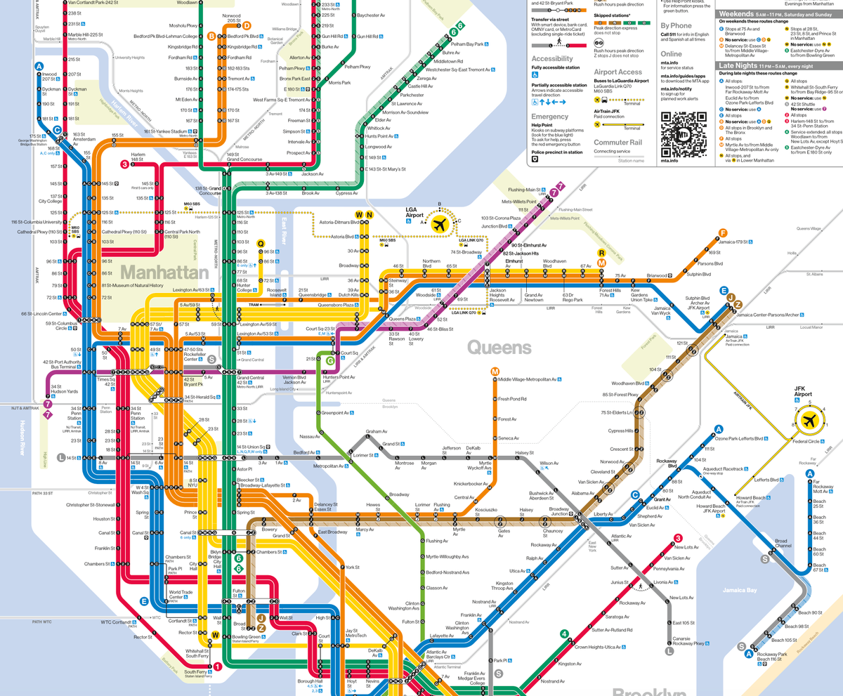 Get to know the MTA's first new subway map since 1979