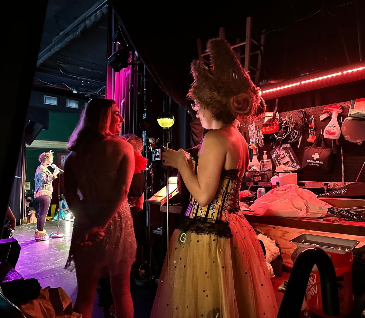 Backstage at Miss Subways, a vintage pageant reckons with a changing city
