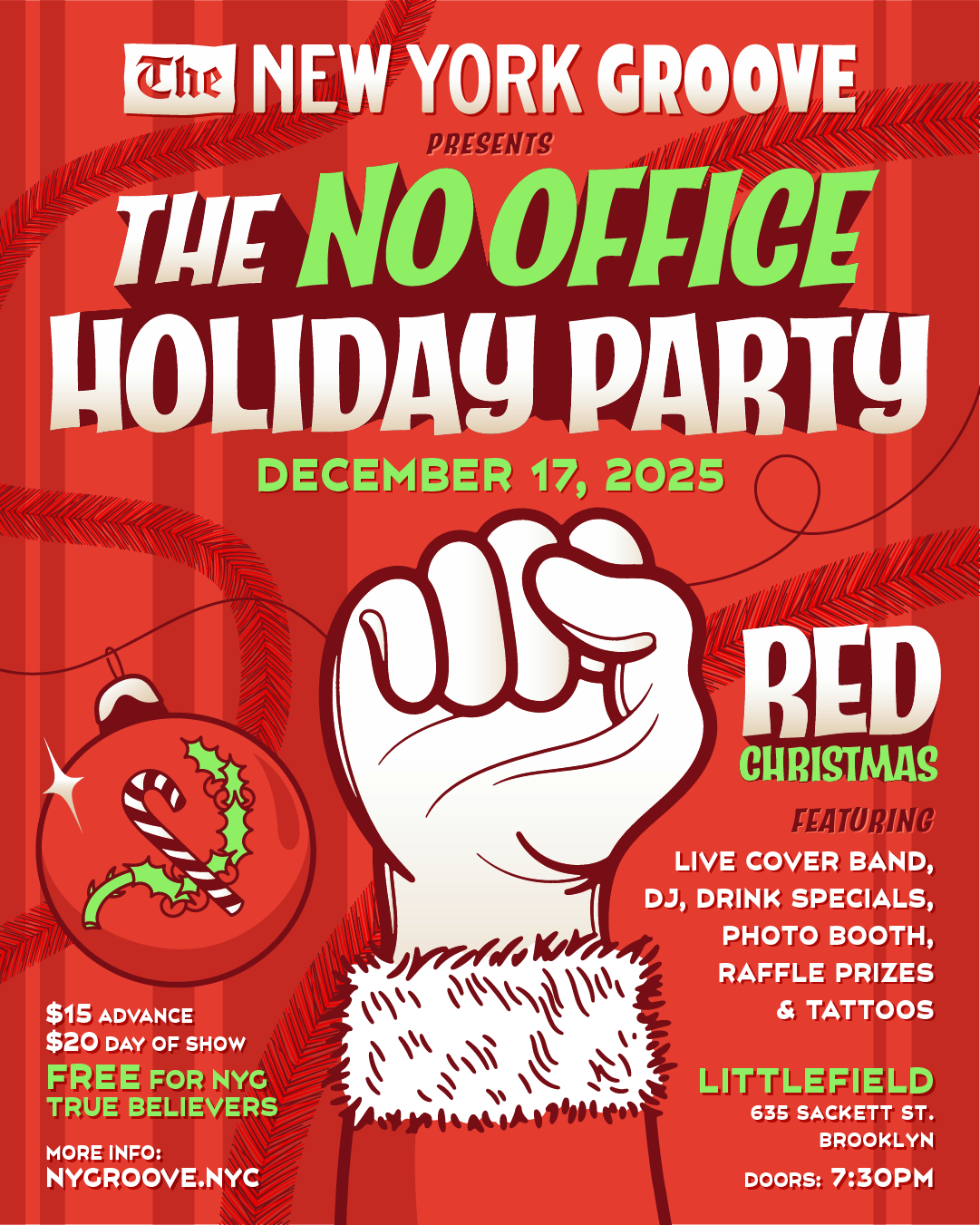 Red Christmas: The 2025 No Office Holiday party