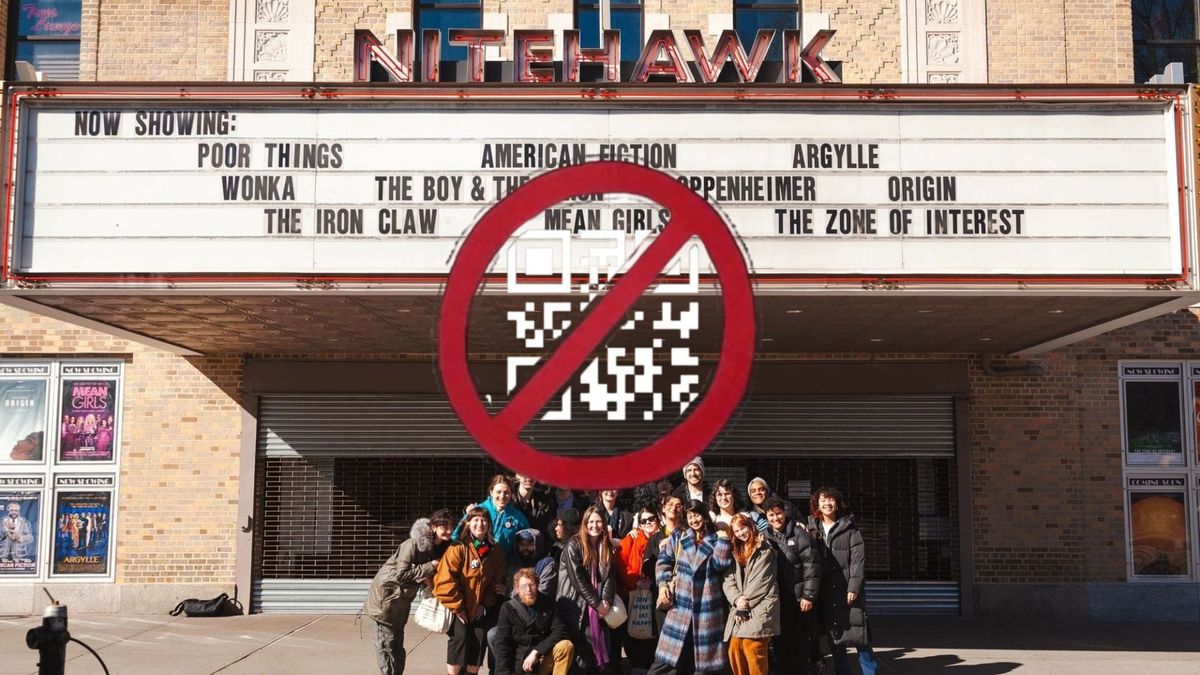 Nitehawk is the latest ‘anti-phone’ theater to fall to the QR code