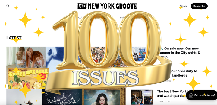 $100 for 100 issues of The New York Groove