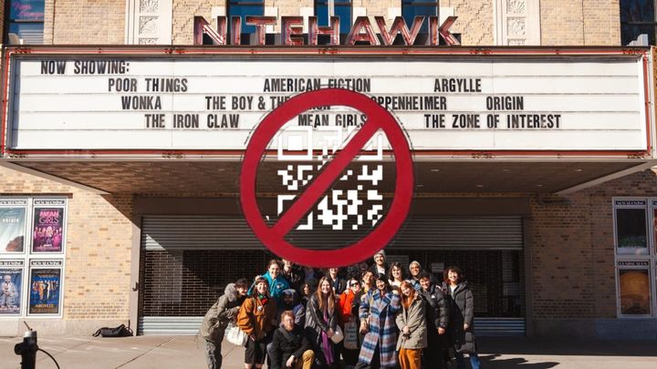 Nitehawk is the latest ‘anti-phone’ theater to fall to the QR code