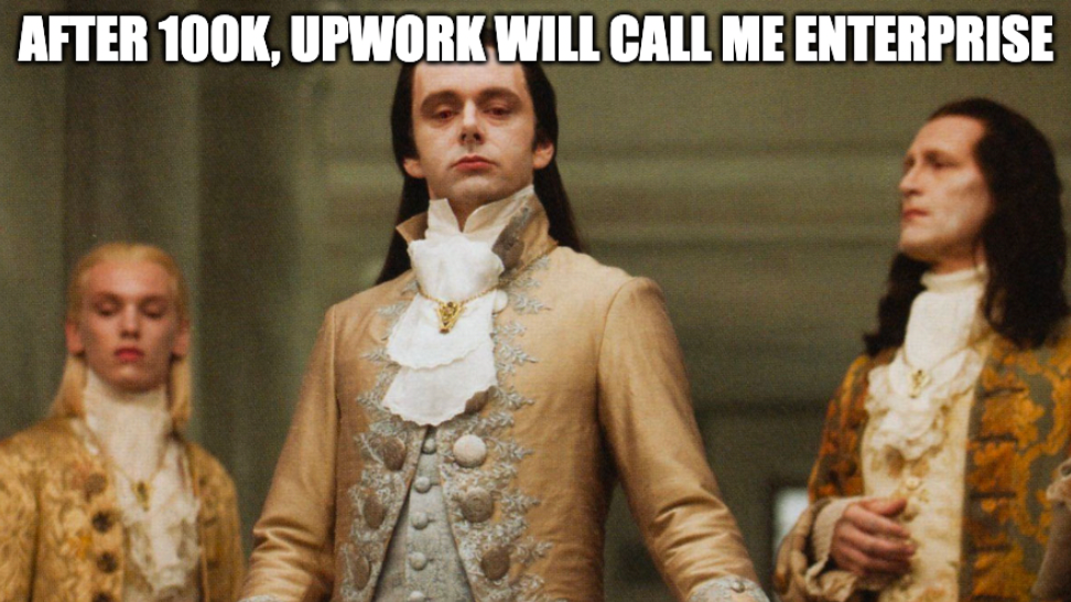 Differences for an Enterprise client on Upwork