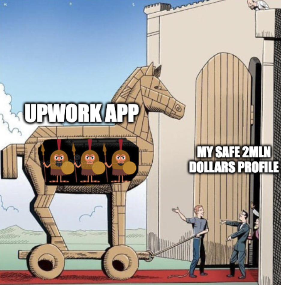 Upwork mobile app secret.