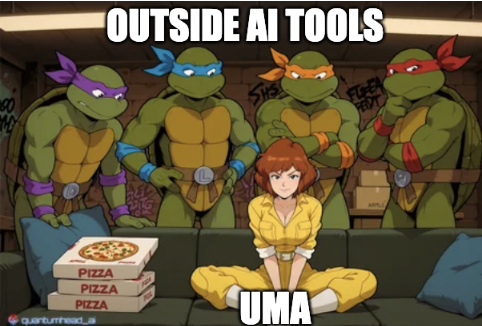 Answer to the question: what Upwork Uma thinks about another AI usage?