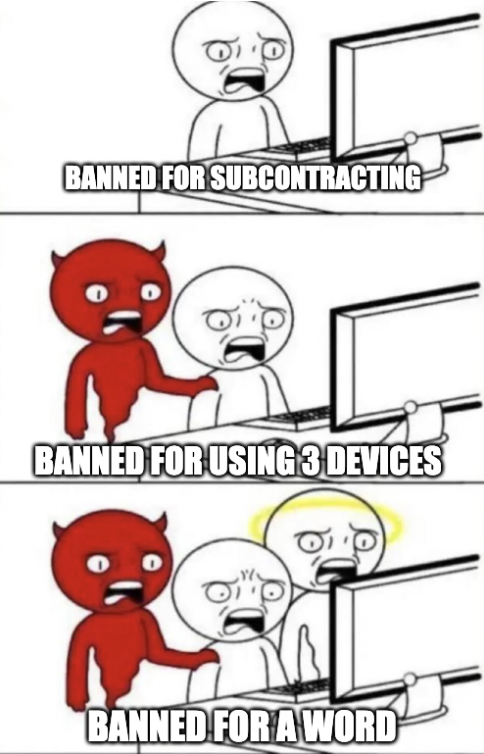 Mass bans on Upwork? Or just mass panic? Stop the hysteria and read this.