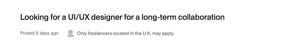 US-only and UK-only jobs on Upwork.