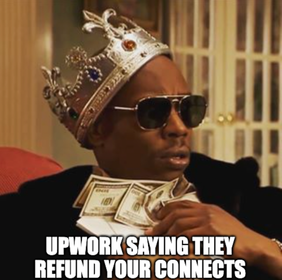 Refunds of Connects on Upwork. Short article+memes:)