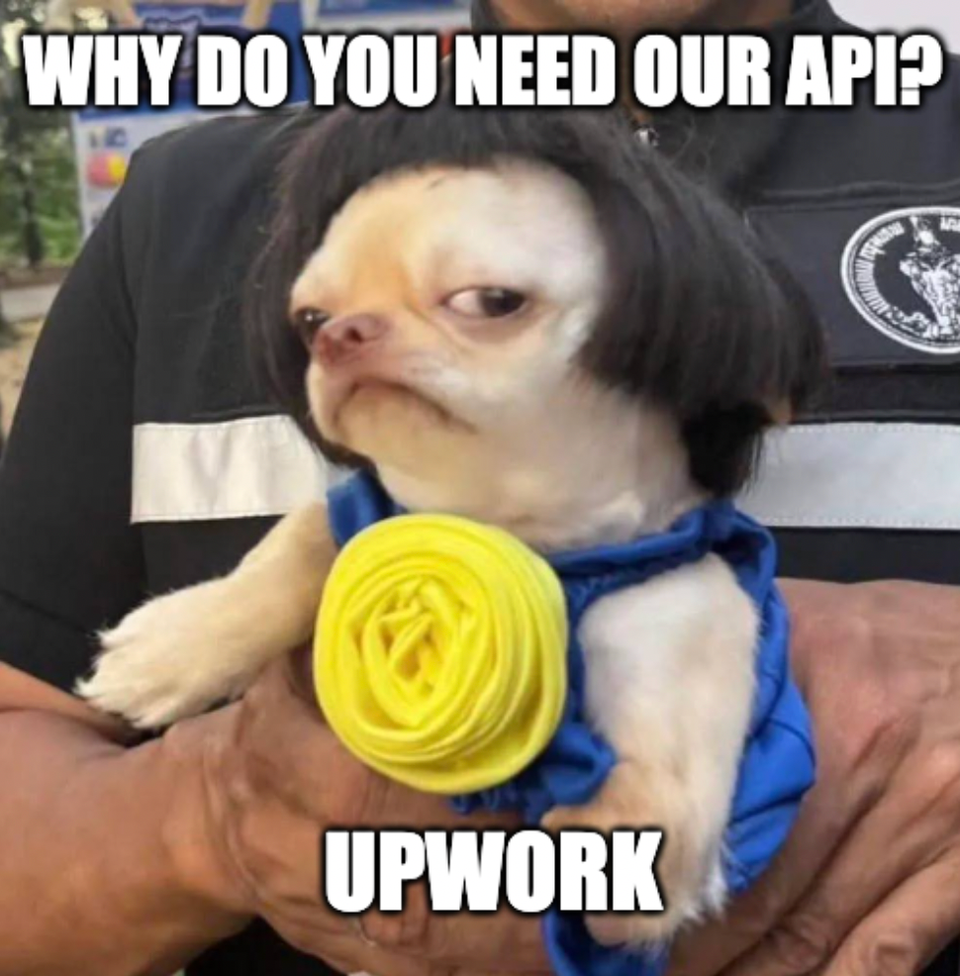 Upwork API. What do you need to receive API key? + trick